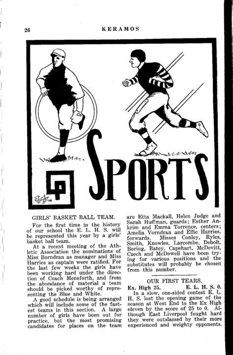 Elhistsoc Elhs 1915 16 Sports