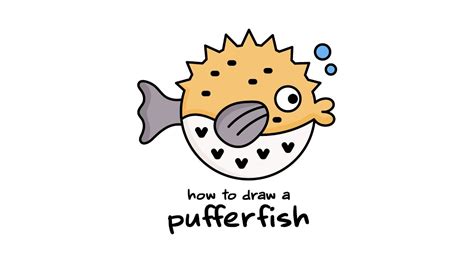 64 How To Draw A Pufferfish Step By Step Youtube