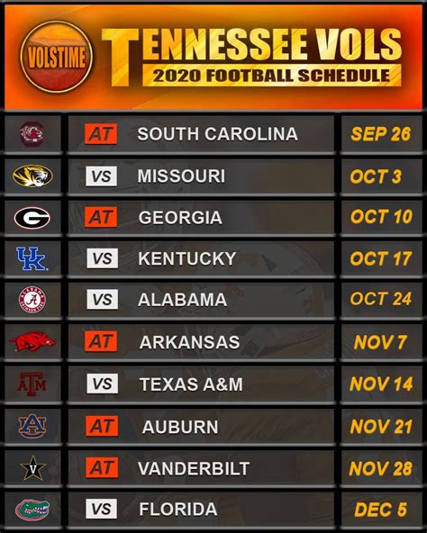 Tennessee Football Schedule 2022 2022 Jwg