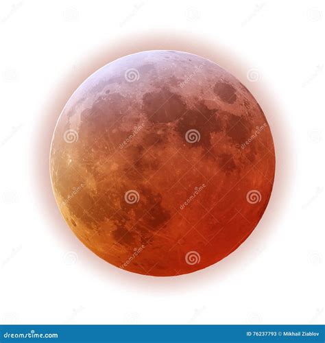 Red Moon Stock Illustration Illustration Of Detailed 76237793