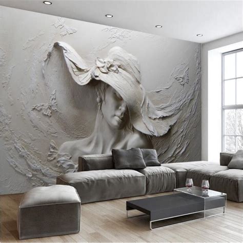 Beibehang Custom 3d Wallpapers Three Dimensional Relief Beautiful Wall