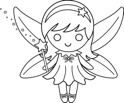Fairies Clipart Outline Fairies Outline Transparent Free For Download
