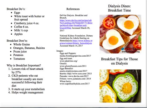 Brochure For Those On The Renal Diet