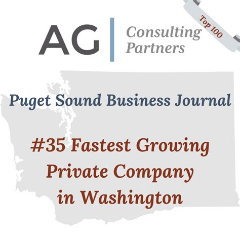 Puget Sound Business Journal Recognizes Agcp As Eastsides 15th Fastest