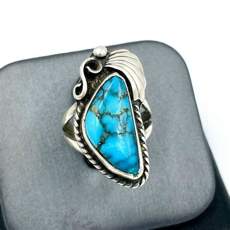 Justin Morris Navajo Turquoise Sterling Silver Ring EBay Turquoise