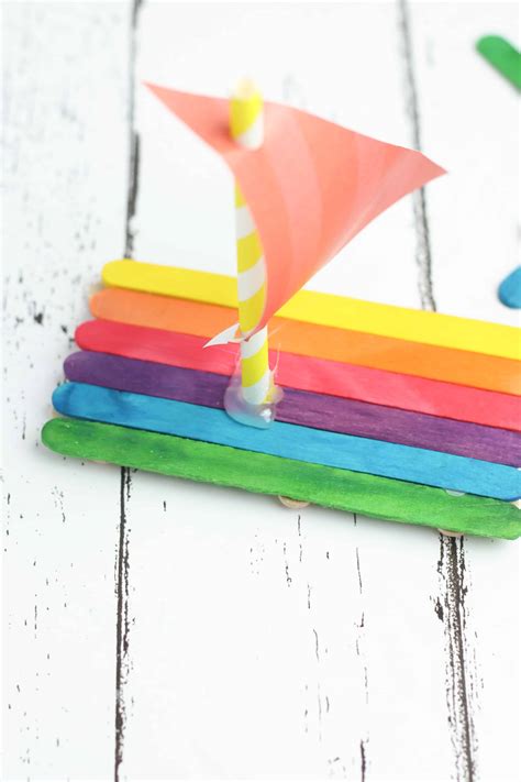 Preschool Boat Craft Using Popsicle Sticks · The Inspiration Edit