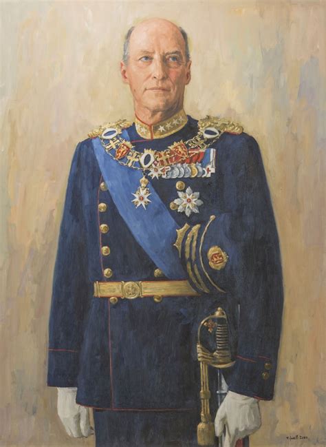He acceeded to the throne on 17 january 1991. Kong Harald V Olje på lerret - Stortingets kunstsamling ...