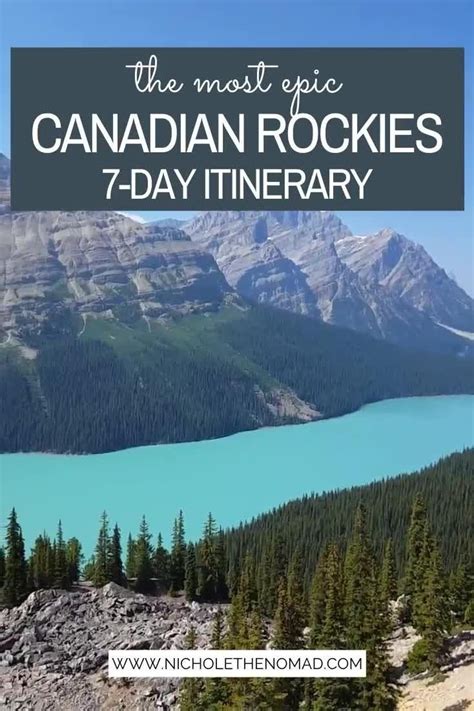 The Best 7 Day Canadian Rockies Road Trip Canadian Rockies Itinerary