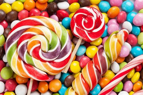 Colorful Candies And Lollipops Stock Photo By ©karandaev 104935114
