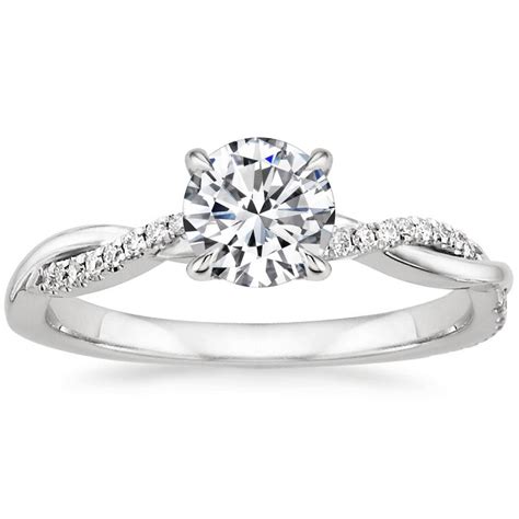 Twisted Engagement Ring Petite Twisted Vine Brilliant Earth