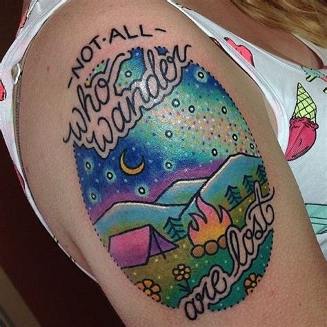 21 Awesome Camping Tattoos For People Who Love Sleeping Under The Stars Camping Tattoo