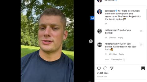 Raiders Nassib Makes History As First Active Nfl Player To Come Out As Gay