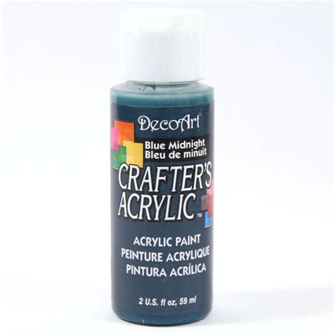 Crafters Acrylic 59ml Acrylic Paint Midnight Blue Dca28