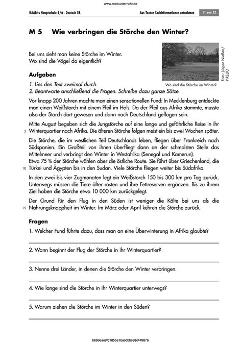 Sachtexte Arbeitsblätter Für Deutsch Meinunterricht Deutsch