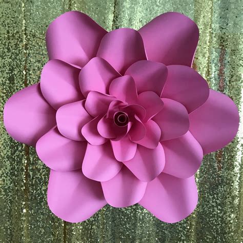 If you're using 8 ½ x 11 paper, you can turn it in landscape orientation and fit the medium and small petals on a single page. PDF Petal 1 Printable Paper Flowers Template Manageable ...