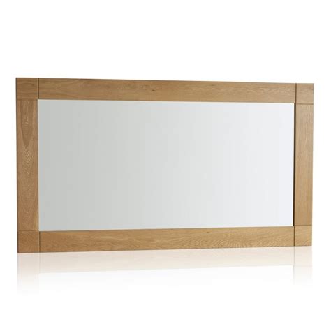 Contemporary Natural Solid Oak Wall Mirror By Oak Furniture Land
