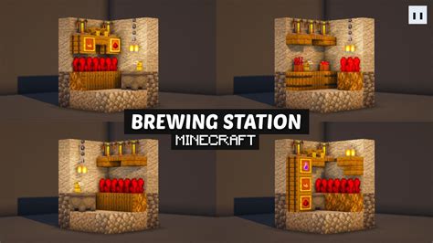 Minecraft Brewing Station Designs Small And Simple Youtube