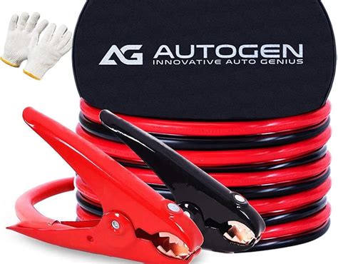 Autogen Heavy Duty Jumper Cables 1 Gauge 30ft 900amp