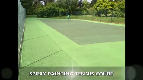 Tennis Court Maintenance Suffolk Repainting Experts Youtube