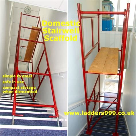 With scissor lift hire from smiths hire, accessing any height between 4.55m to 17.24m you can find everything to meet your needs. Domestic Steel Stairwell Scaffold from Ladders999 ...