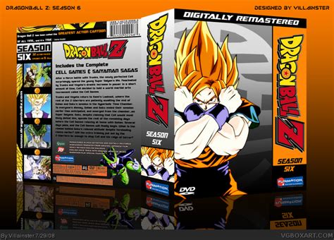 The fifth season of the dragon ball z anime series contains the imperfect cell and perfect cell arcs, which comprises part 2 of the android saga.the episodes are produced by toei animation, and are based on the final 26 volumes of the dragon ball manga series by akira toriyama. Dragonball Z: Season 6 Movies Box Art Cover by Villainster
