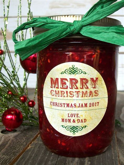 Custom Vintage Christmas Jar Labels Christmas Jars Holiday Mason Jar