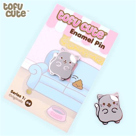 Buy Tofu Cute Enamel Pin Series 1 Originals Woops Cat