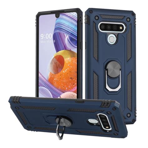 Lg Stylo 6 Phone Case With Ring Kickstand 360° Rotating Ring Rugged