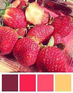 Strawberry Colour Palette Strawberries Colours Colourpalette