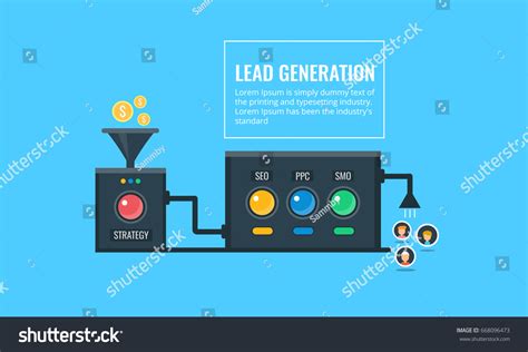 Lead Generation Modern Design Automated Lead Stock Vector Royalty Free