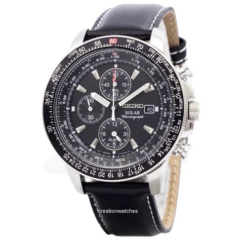 Seiko Pilot S Solar Chronograph Flightmaster Ssc P Men S Watch