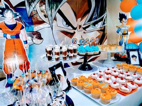 Since he also loves ice cream, we opted for an ice cream. Dragon Ball Z Birthday Party Ideas | Photo 2 of 14 | Ball ...