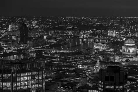 London City At Night Black And White Photograph By Andy Myatt Fine