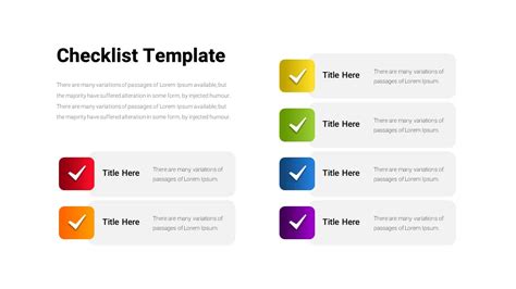 Checklist Slide Template Slidekit