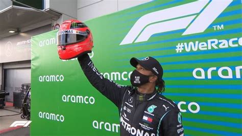 The fastest racing driver in the world for 13 years and counting. Lewis Hamilton 91 wins: Mick Schumacher hands over his father's helmet to Hamilton as a mark of ...