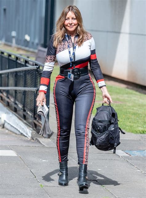 Carol Vorderman 59 Squeezes Eye Popping Curves Into Saucy Skintight