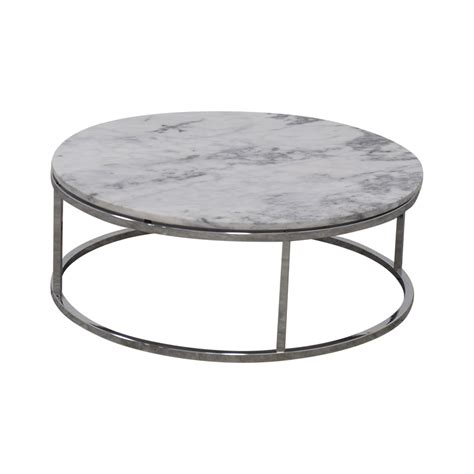 Modern farmhouse design that compliments any style. 57% OFF - CB2 CB2 Round White Marble Coffee Table / Tables