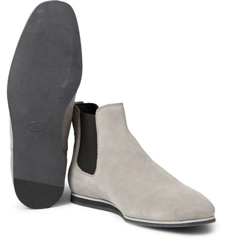 Shop 83 top mens grey suede chelsea boot and earn cash back all in one place. Tod'S Rubbersole Suede Chelsea Boots in Gray for Men - Lyst