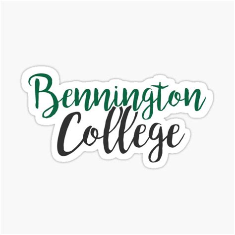 Bennington College Sticker For Sale By Mynameisliana Redbubble