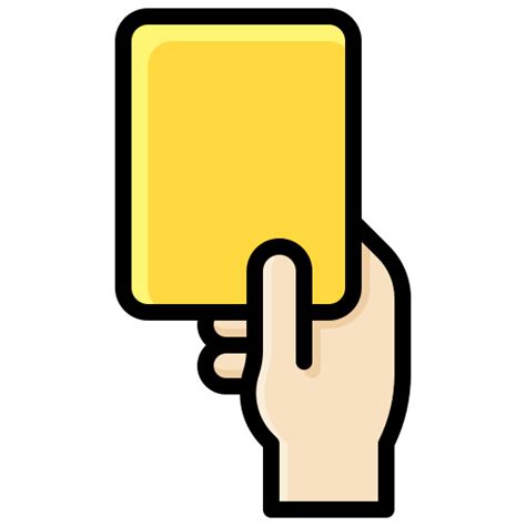 Yellow Card Generic Outline Color Icon