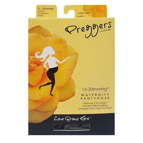 Buy Preggers Maternity Pantyhose Black Large 15 20mmhg Online At