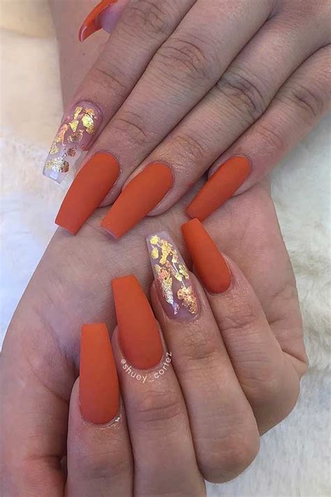 orange matte nails designs hot sex picture