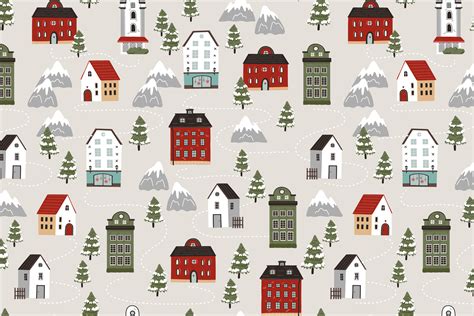 Winter Holidays Christmas Pattern Graphic By Helenreveur · Creative Fabrica