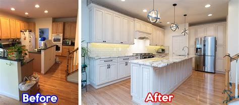 Open Concept Kitchen Makeovers Before And After In Dc Metro Open