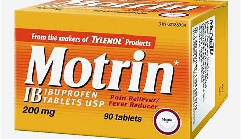 Dosage Chart For Children's Motrin