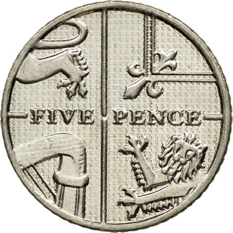 Five Pence 2015 Fifth Portrait Coin From United Kingdom Online