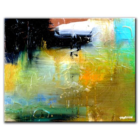 URARTSTUDIO COM GLIMMER OF HOPE Colorful Abstract Painting By