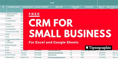 Spreadsheet Free Crm Small Business Excel Free Crm Small Business