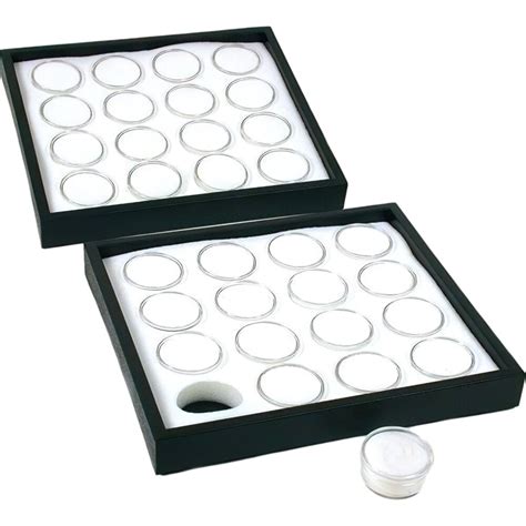 2 16 White Gem Jars Display Inserts And Stackable Tray Michaels