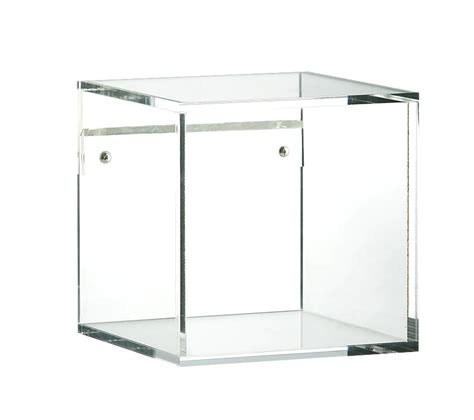 Acrylic Wall Mounted Box Case 6 Sided Display Box Acrylic Cube